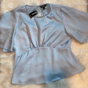 Express Satiny Top Size S